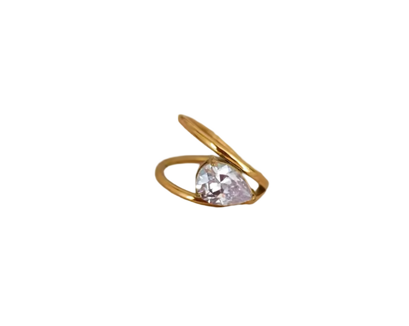 Pear Stone Ring